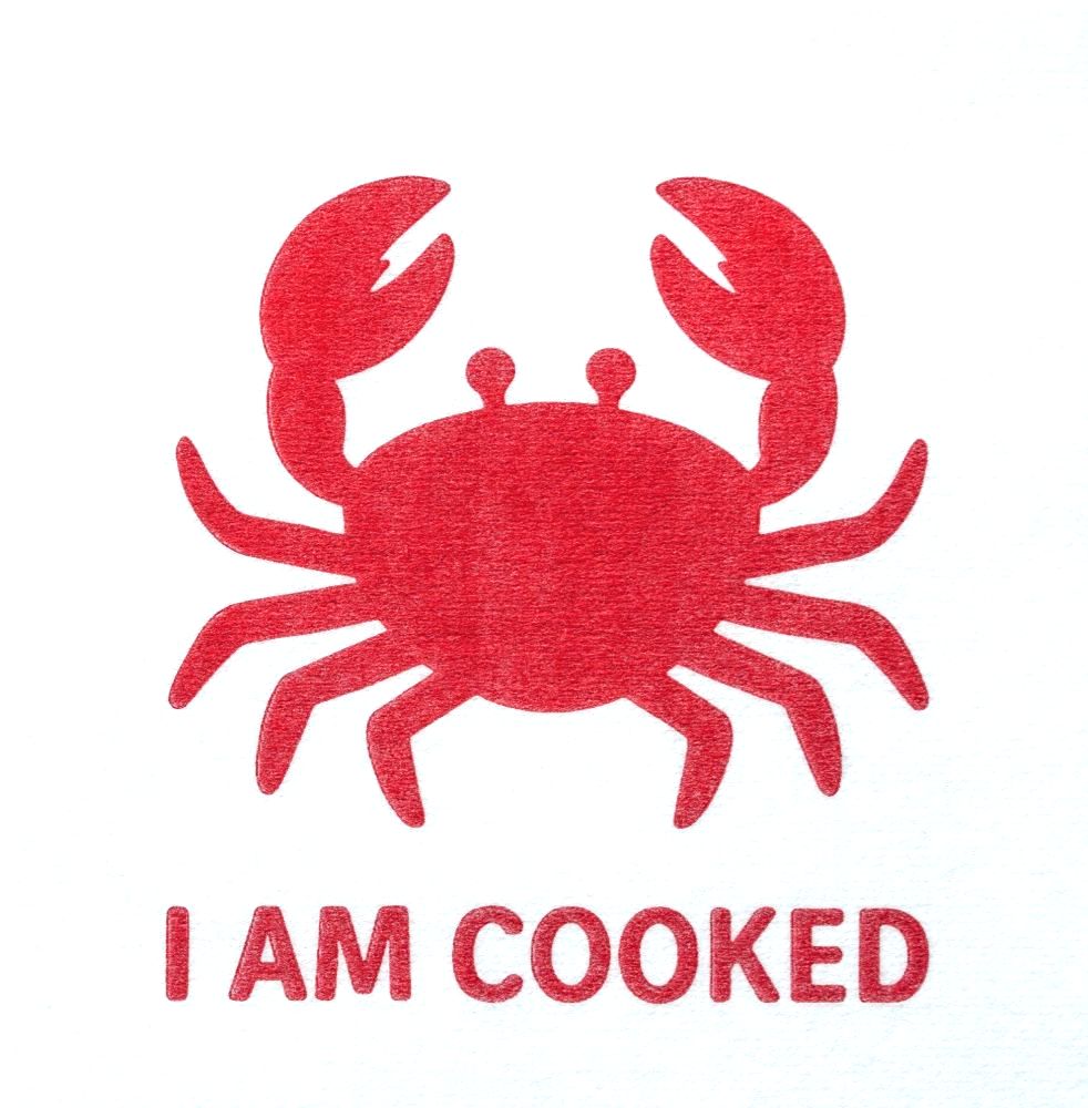 I’m Cooked – Crab Luncheon Napkins (Pack of 20)
