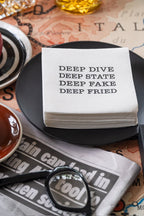 Deep State – Cocktail Napkins – Set of 20 Napkins · Airlaid Paper