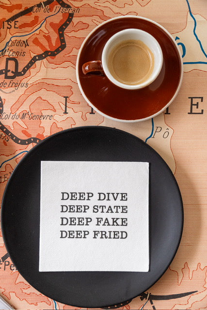 Deep State – Cocktail Napkins – Set of 20 Napkins · Airlaid Paper