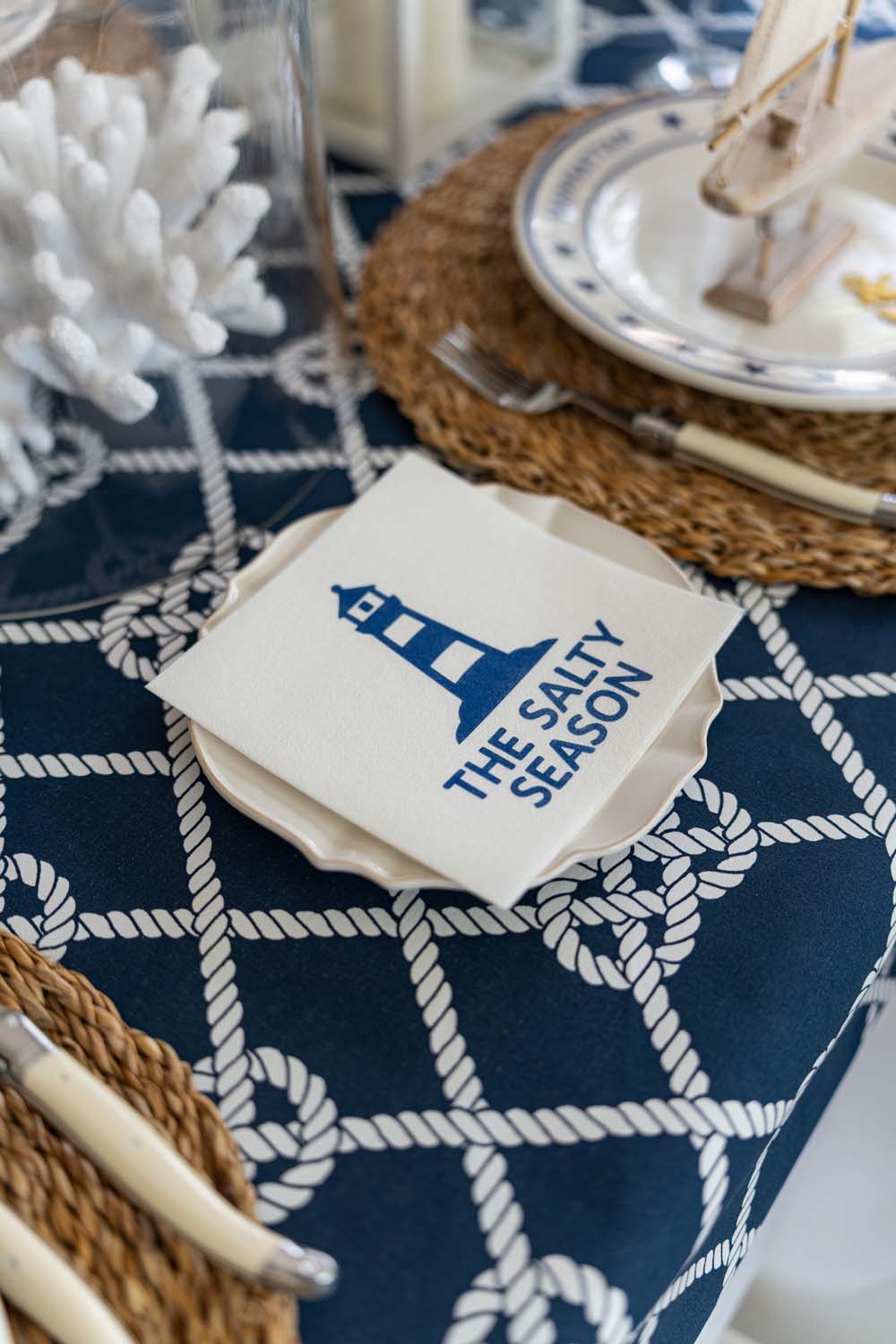 The Salty Season - Lighthouse Luncheon Napkins (Pack of 20)