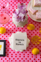 Sharon’s vs Karen’s – Cocktail Napkins – Set of 20 Napkins · Airlaid Paper